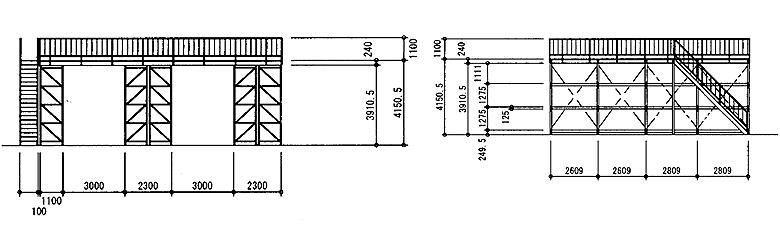 日本ファイリング パレットラック 45H-3段(積載重量1t 増結・連結1連3段 段) P6-45X23A12-3B [送料別途お見積り